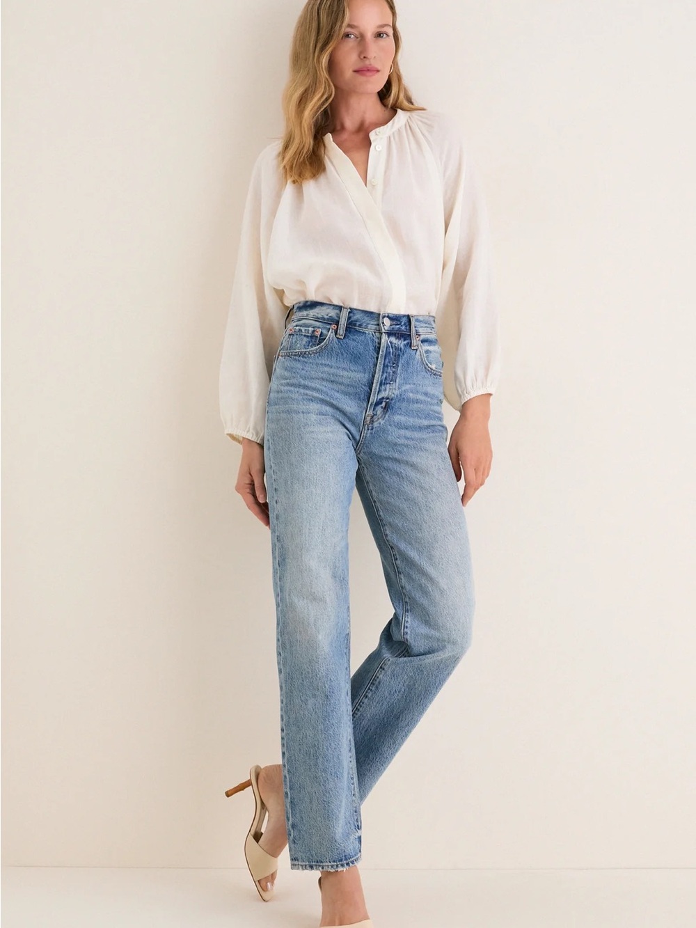 Pistola Cassie in Serpentine Vintage - Super High Rise Straight Jeans size 25 - Picture 3 of 8